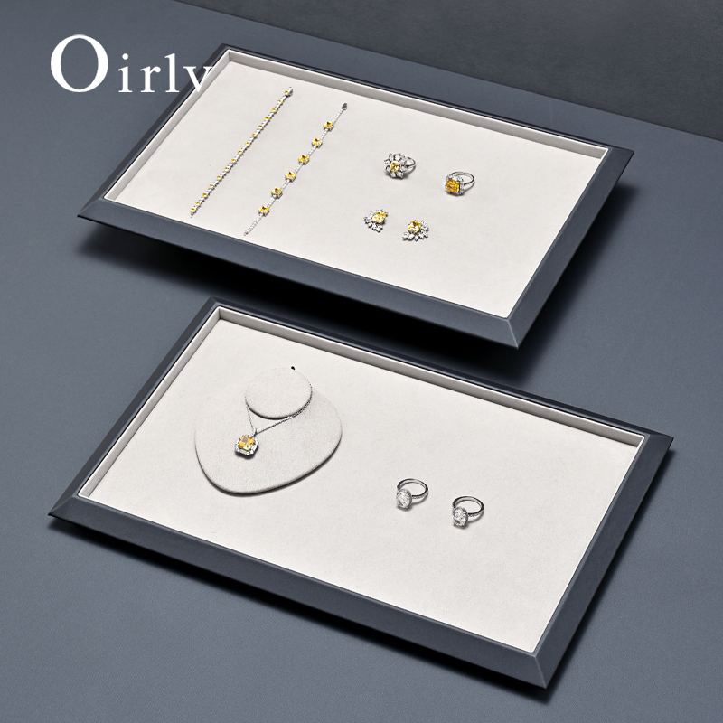 Jewelry And Watches Store - Кожаный поднос для украшений Oirlv, роскошный