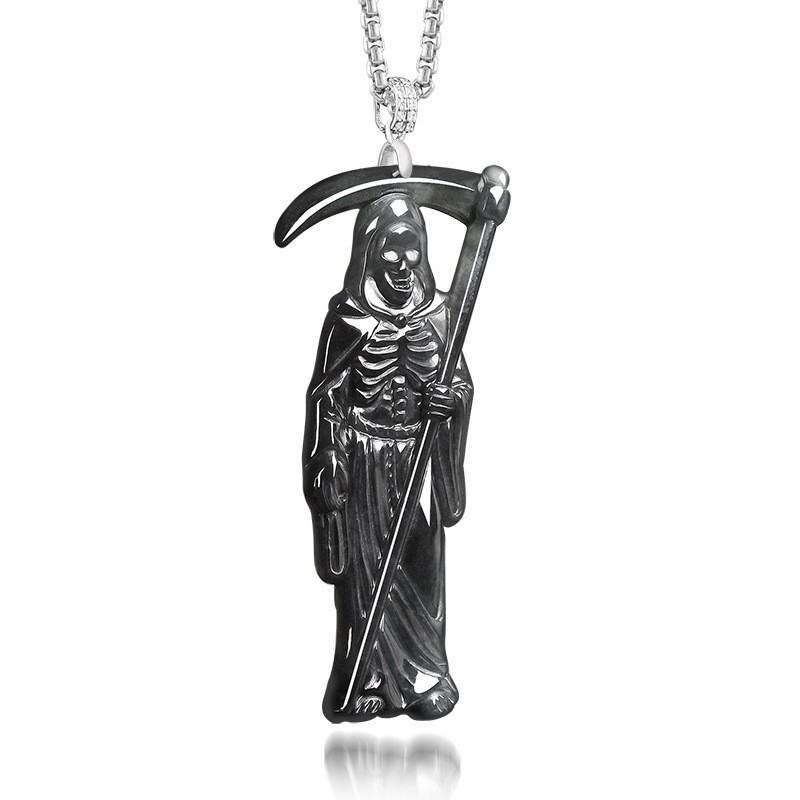 Necklace Pendant - Подвеска-кулон «Призрак» из бирманского жадеита, роскошное