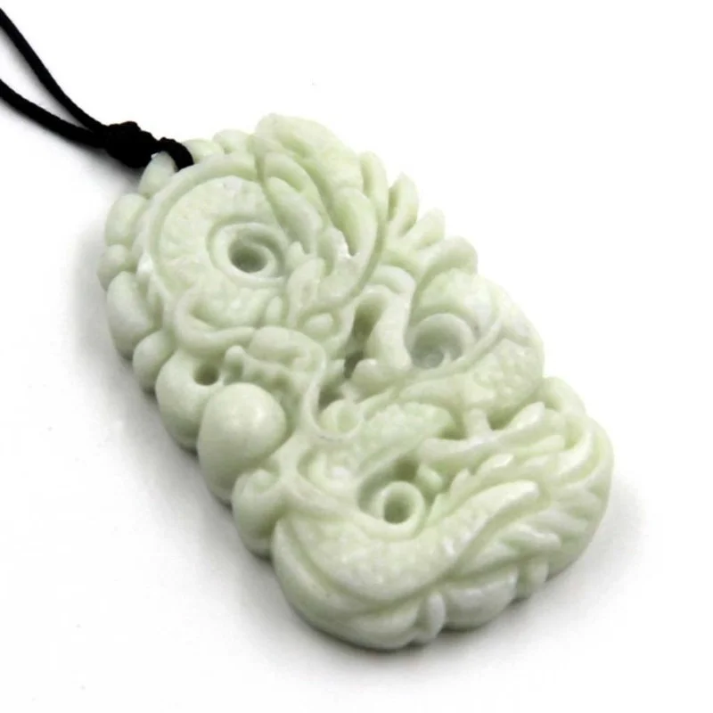 Натуральный белый нефрит Драко – обзор и цена Necklace Pendant