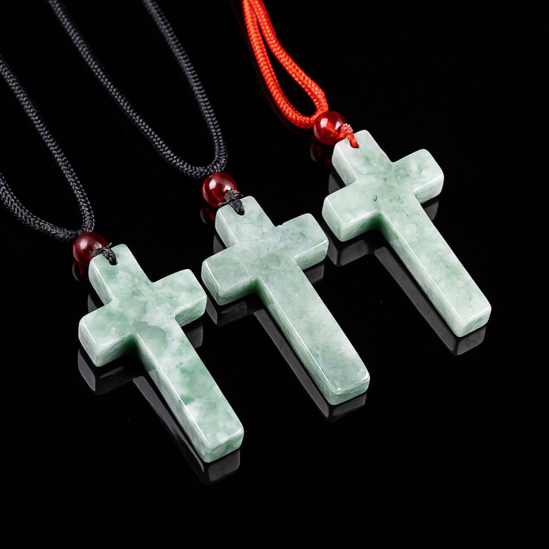 Мьянманский жадеитовый крест,  – обзор и цена Necklace Pendant