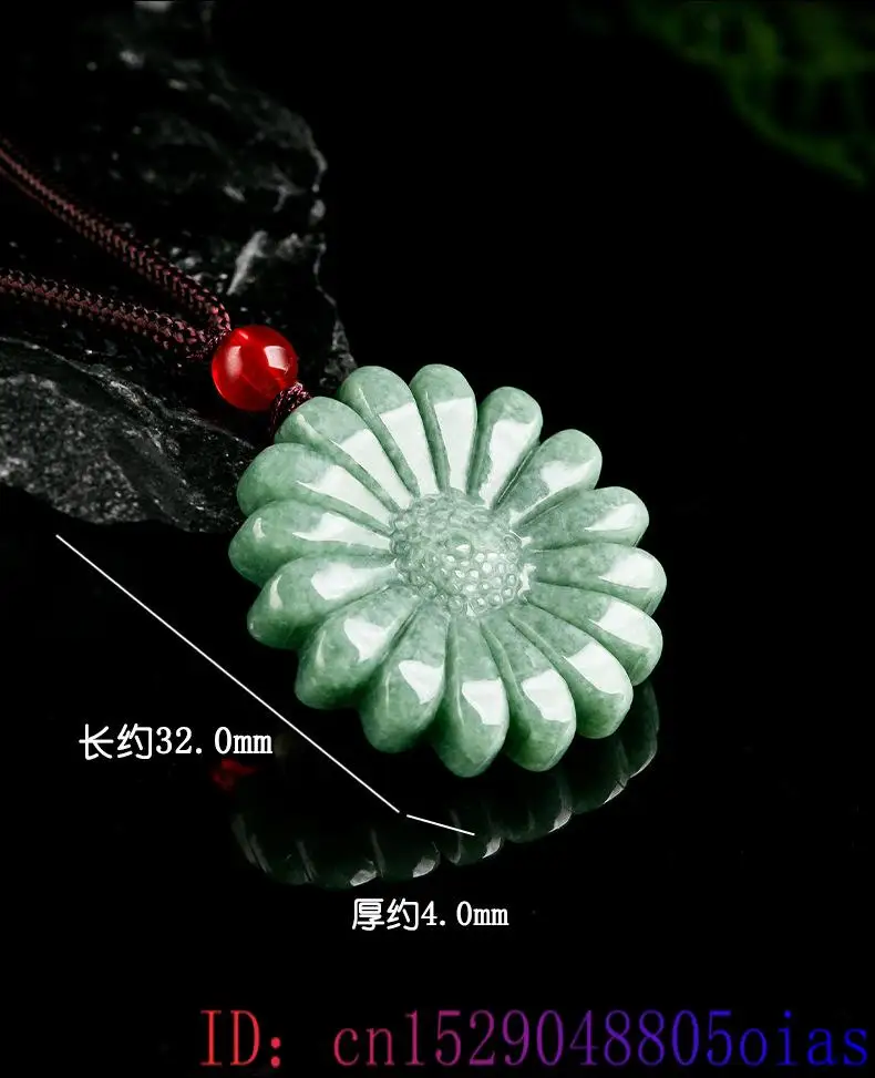 Зеленый жадеит подсолнечник, п – обзор и цена Necklace Pendant