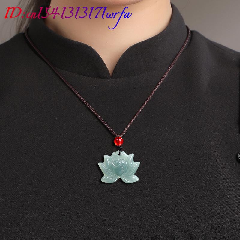 Мьянма Жадеит Лотос Подвеска О – обзор и цена Necklace Pendant